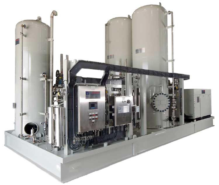 Package generator. Nitrogen Compressor Stations. Natural Gas Machine pieces nitrogen. Generon.